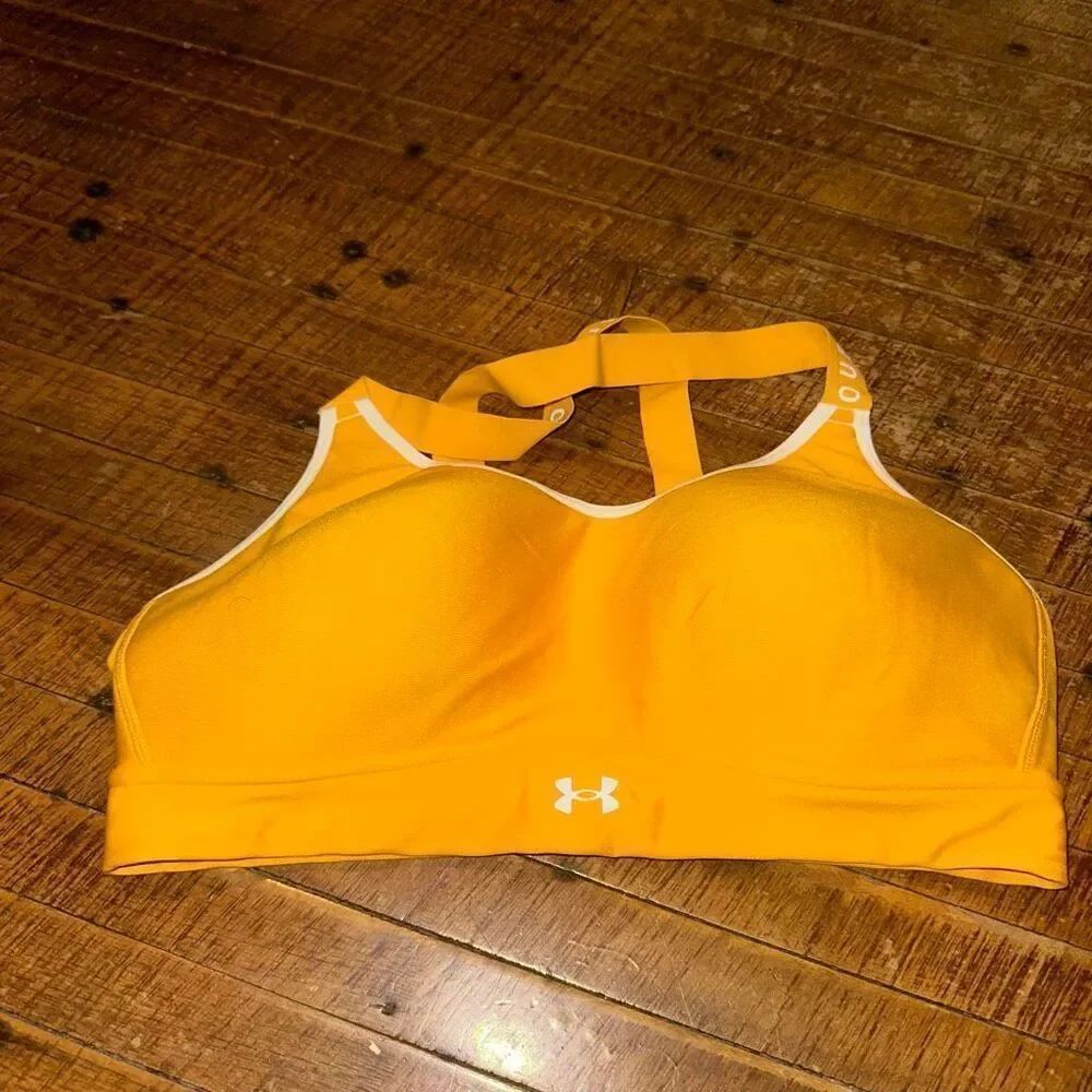 Under Armour Orange wireless compression L Athleisure sports bra